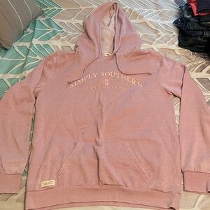 Simply Southern Light Pink Pullover Hoodie